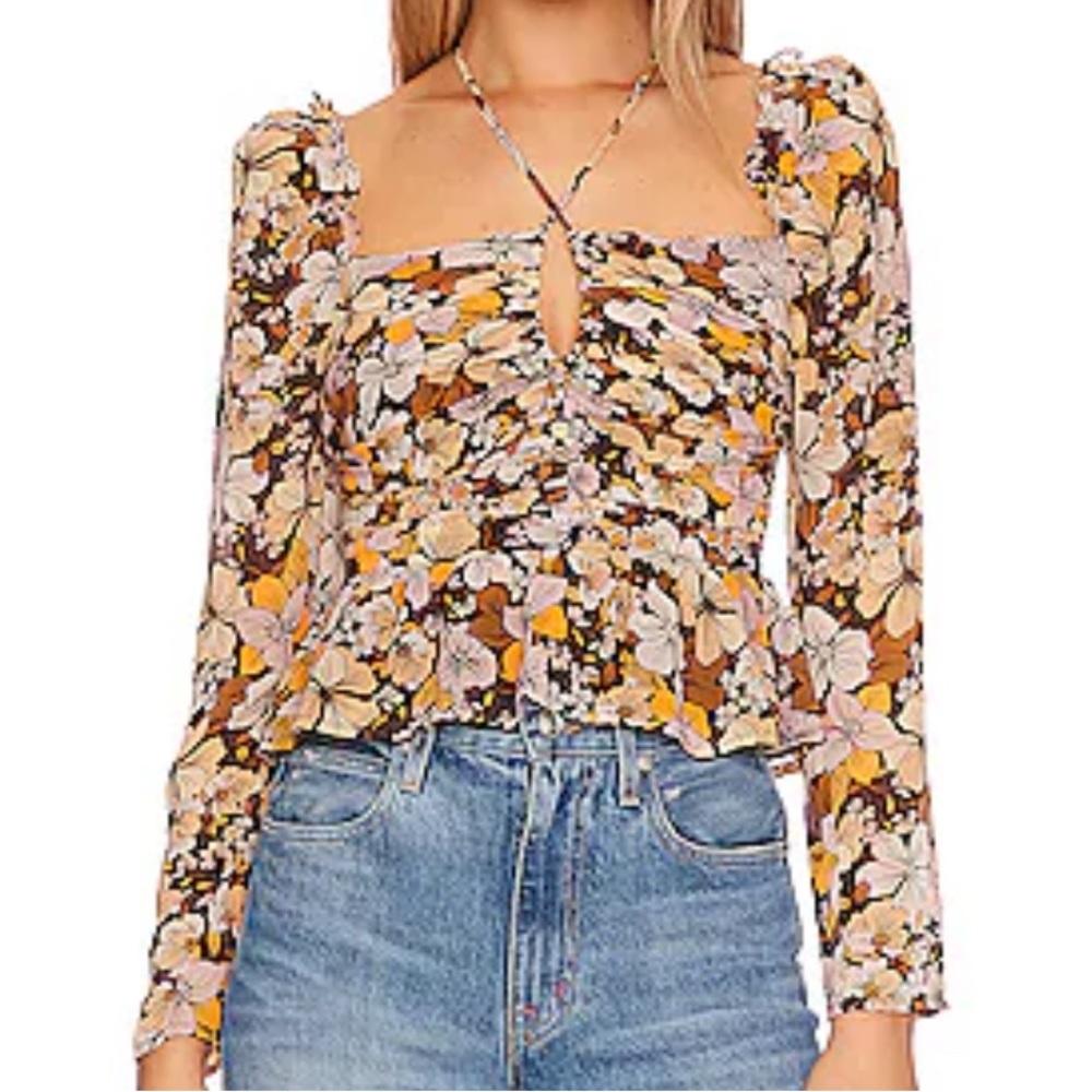 ASTR the Label Floral Toni Top